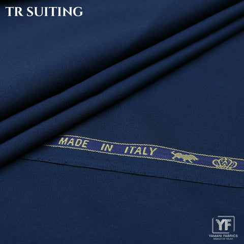 Gents Imported Wash n Wear Fabric (TR SUITING 2 - royal Blue)