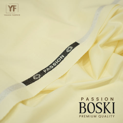 Passion boski unstitched fabric for men |cream(boski)