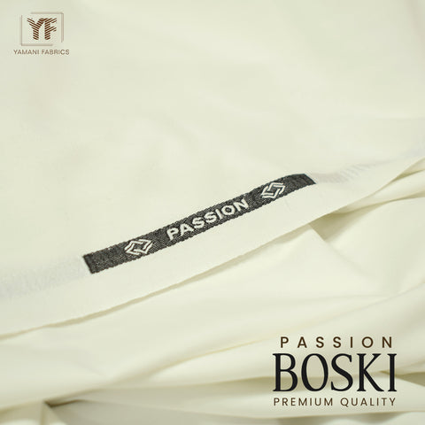 Passion boski unstitched fabric for men |off white