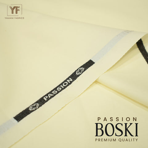 Passion boski unstitched fabric for men |cream(boski)
