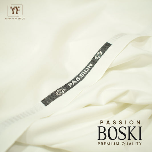 Passion boski unstitched fabric for men |off white