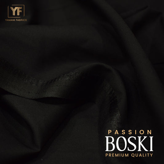Passion boski unstitched fabric for men |jet black