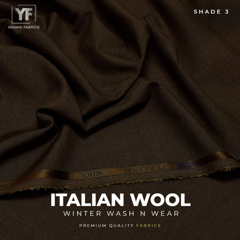 Italian wool winter unstitched fabric for men|shade 3