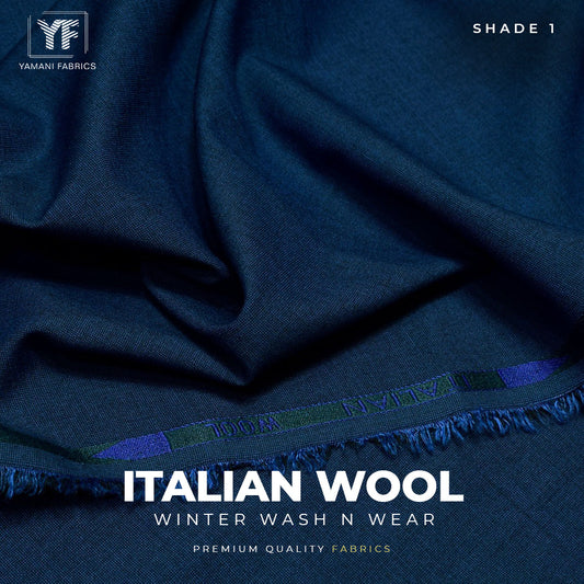 Italian wool winter unstitched fabric for men|shade 1