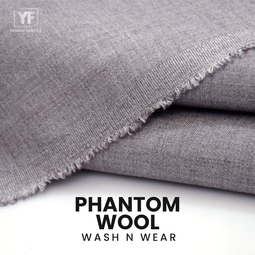 BUNDLE OF 2 PHANTOM WOOL WASH N WEAR SUIT FOR MEN| new four colour