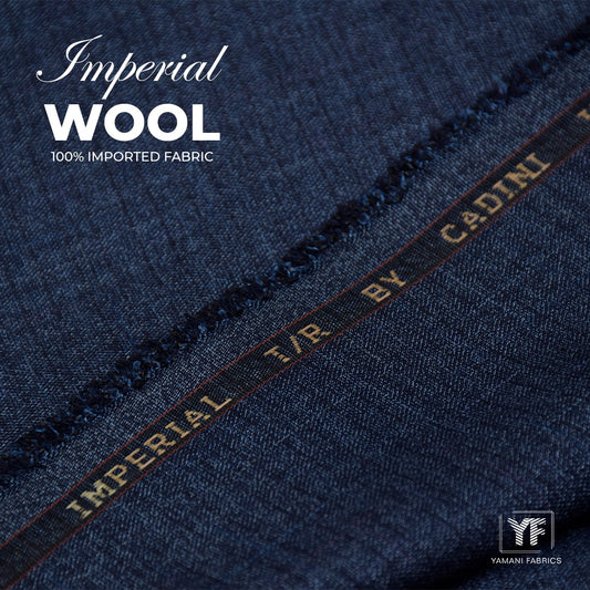 IMPERIAL wool wash n wear imported fabric|navy