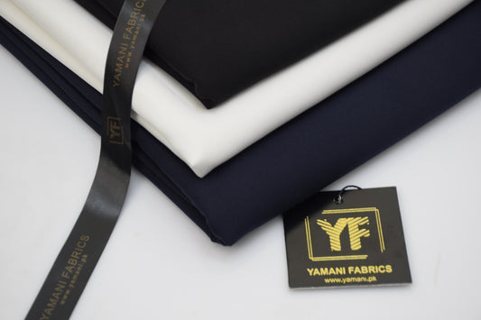 Bundle of 3 suits YF boski unstitched fabric for men|any 3 colours