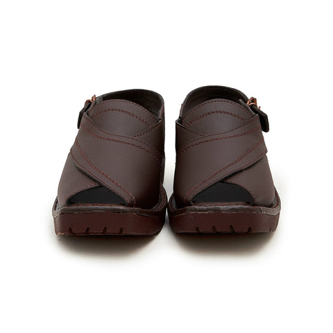 Gents Peshawari Chappal Brown 002