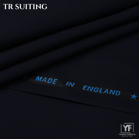 Mens Imported Wash n Wear Fabric (TR SUITING 6 - Navy Blue)