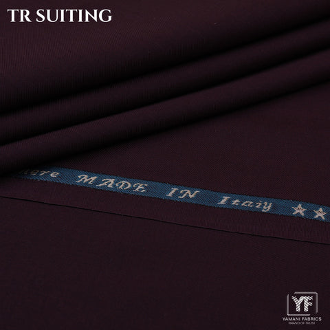 Mens Imported Wash n Wear Fabric (TR SUITING 7 - Maroon)