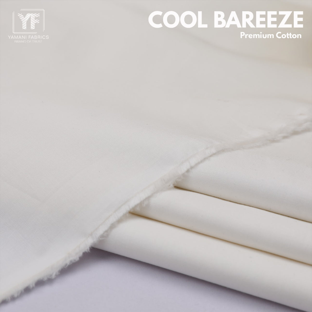 Unstitched Cotton Fabric (Cool Breeze 05 Off White)