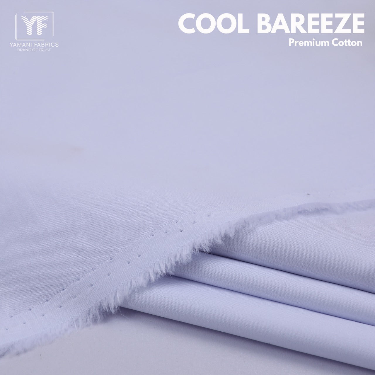 Unstitched Cotton Fabric (Cool Breeze 02 White)
