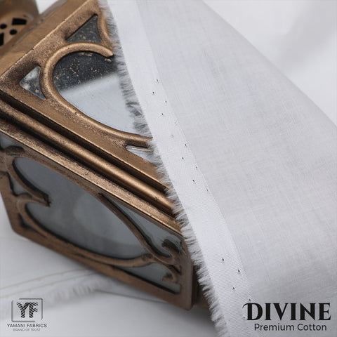 Divine 04 Mens Unstitched Pure Cotton Suits (off white)
